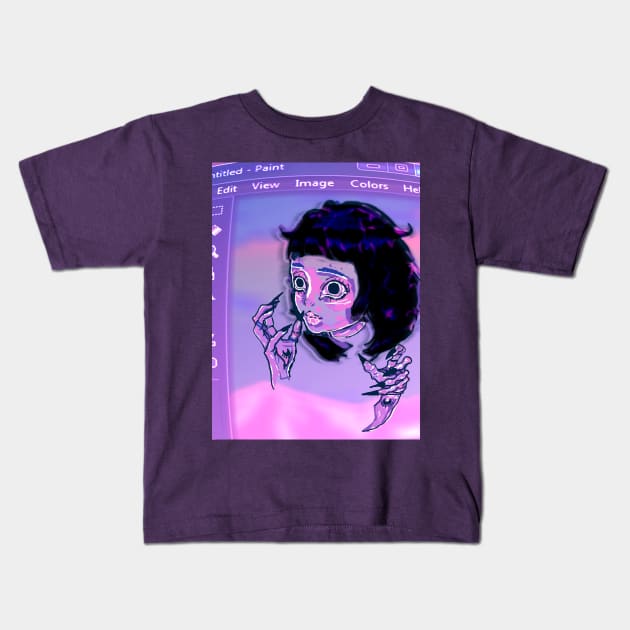 Untitled- Paint Kids T-Shirt by Flowersintheradiator